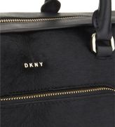 Thumbnail for your product : DKNY Greenwich calf-hair large leather satchel
