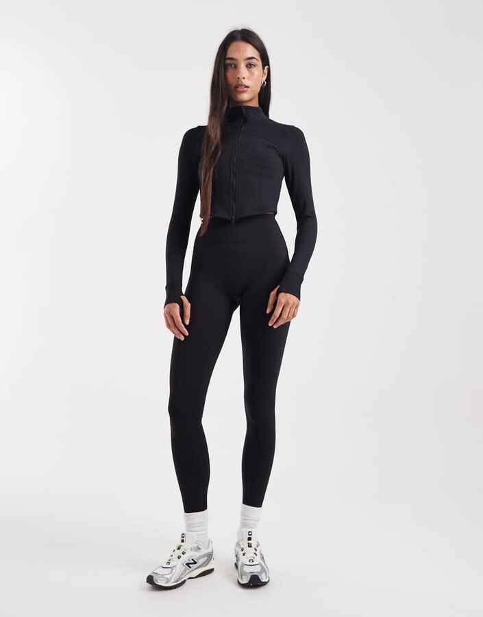 Cotton On ultra luxe invisible scrunch leggings in black