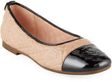 Thumbnail for your product : Taryn Rose Reese Rose-Quilted Leather Ballet Flats