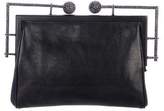 Thumbnail for your product : Calvin Klein Collection Embellished Grained Leather Clutch