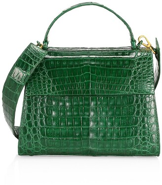 Nancy Gonzalez Large Lexi Crocodile Top Handle Bag