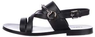 Gucci Leather Horsebit Sandals