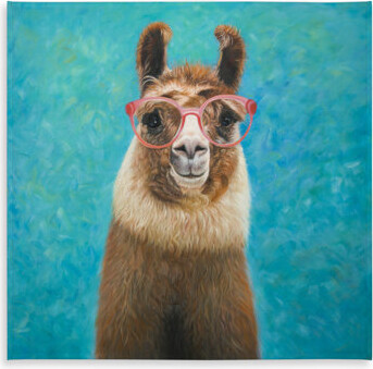 Retro Brown Farm Animals Tablecloth | Lovable Llama Decor