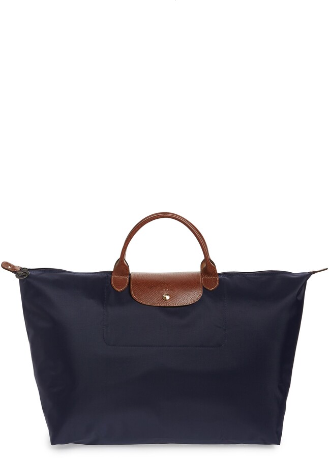 longchamp blue tote