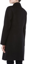 Thumbnail for your product : Sofia Cashmere Modern Golden-Button Coat, Black