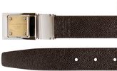 Thumbnail for your product : Dolce & Gabbana 30mm Reversible Saffiano Leather Belt