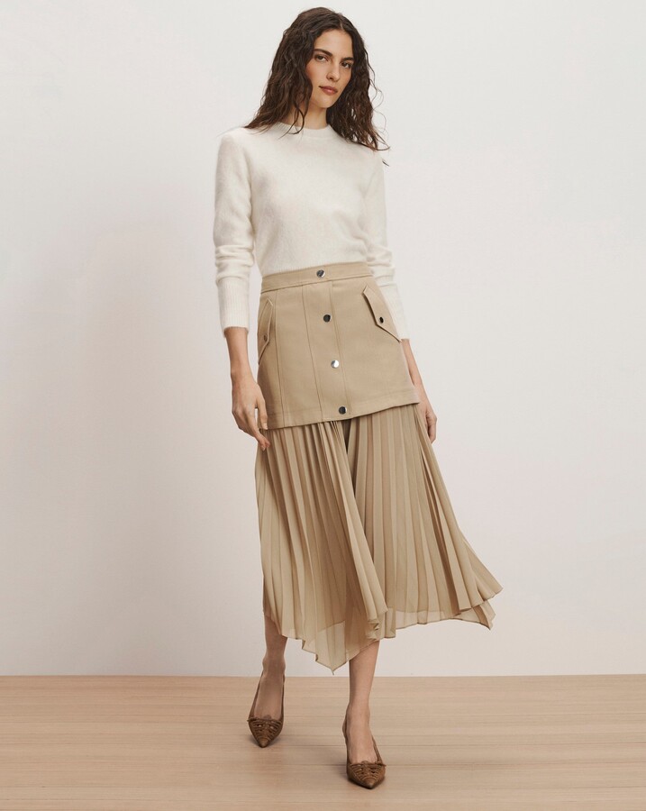 Patricka Layered Midi Skirt