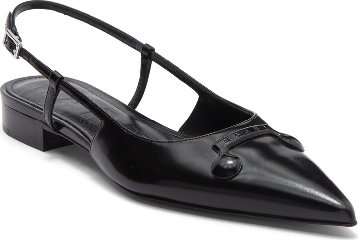 Trunkaroo Pointed Toe Slingback Flat