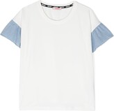 Thumbnail for your product : Liu Jo ruffle-sleeved cotton T-shirt