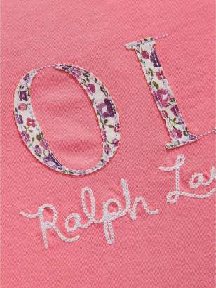 Ralph Lauren Girls Long Sleeve Polo Applique T-shirt