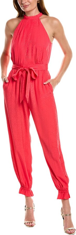 BCBGMAXAZRIA Dotted Jacquard Jumpsuit - ShopStyle