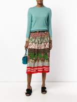 Thumbnail for your product : Gucci Acid Bloom print plissé skirt