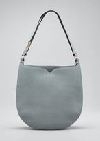 Thumbnail for your product : Valextra Weekend Hobo Large Leather Shoulder Bag