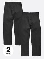 Thumbnail for your product : Top Class Boys School Uniform Trousers (2 Pack)