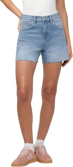 DUER Women's Performance High Rise Relaxed Jean Shorts 24 Vintage Seaside
