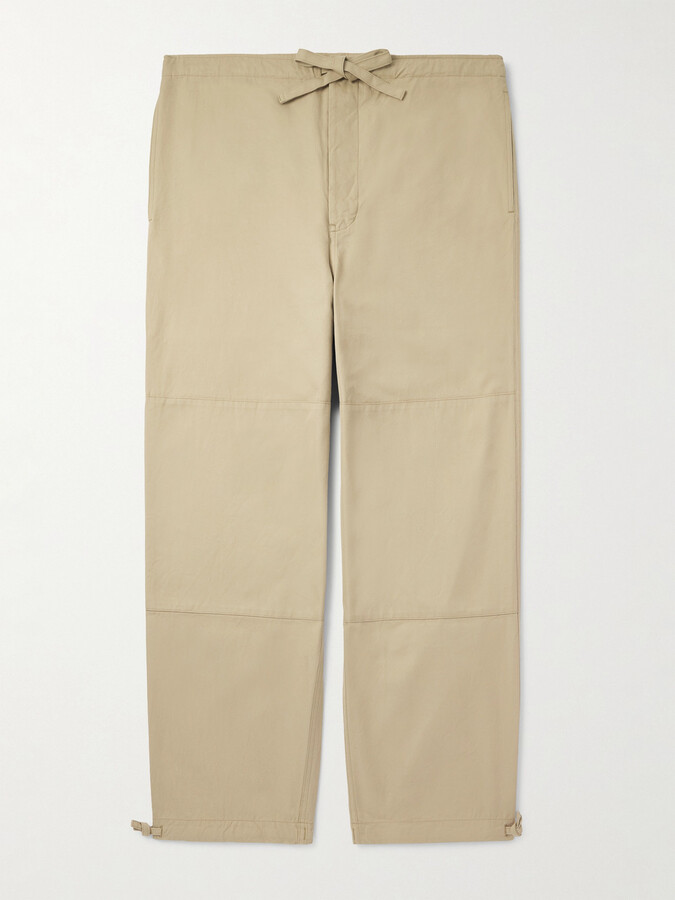 Visvim Sharma Straight-Leg Cotton-Twill Drawstring Chinos