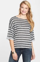 Thumbnail for your product : Painted Threads Stripe Fleece Top (Juniors)