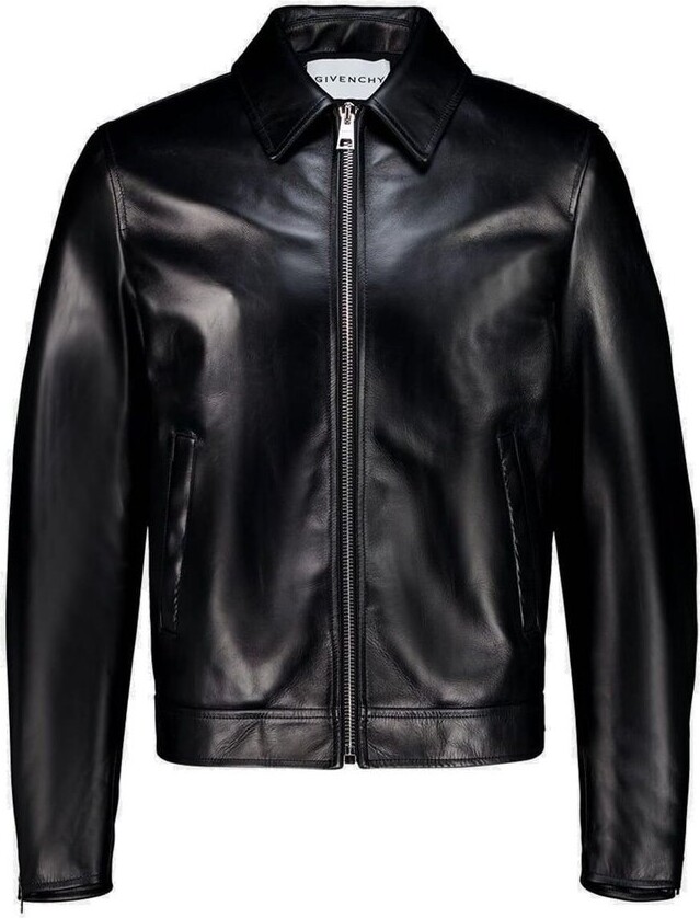 Givenchy Zip-Up Leather Biker Jacket