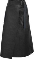 Thumbnail for your product : Dion Lee Leather Midi Skirt - Black