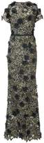 Thumbnail for your product : Marchesa Notte 3D floral lace gown