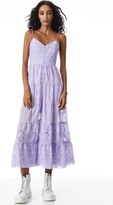 Thumbnail for your product : Alice + Olivia Shanti Eyelet Button Front Tiered Dress