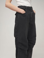 Thumbnail for your product : Alexander Wang Nylon & Denim Baggy Jeans