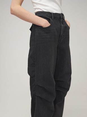 Alexander Wang Nylon & Denim Baggy Jeans