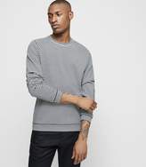 Thumbnail for your product : Reiss MOSTON Striped cotton jumper Navy