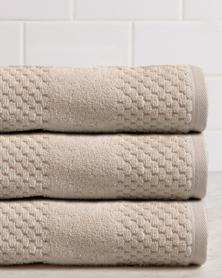 Chortex Honeycomb Set Of 3 Turkish Cotton Bath Towels - ShopStyle