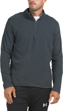 TJMAXX Mini Corduroy Super Soft Quarter Zip Top For Men, Spandex/Polyester