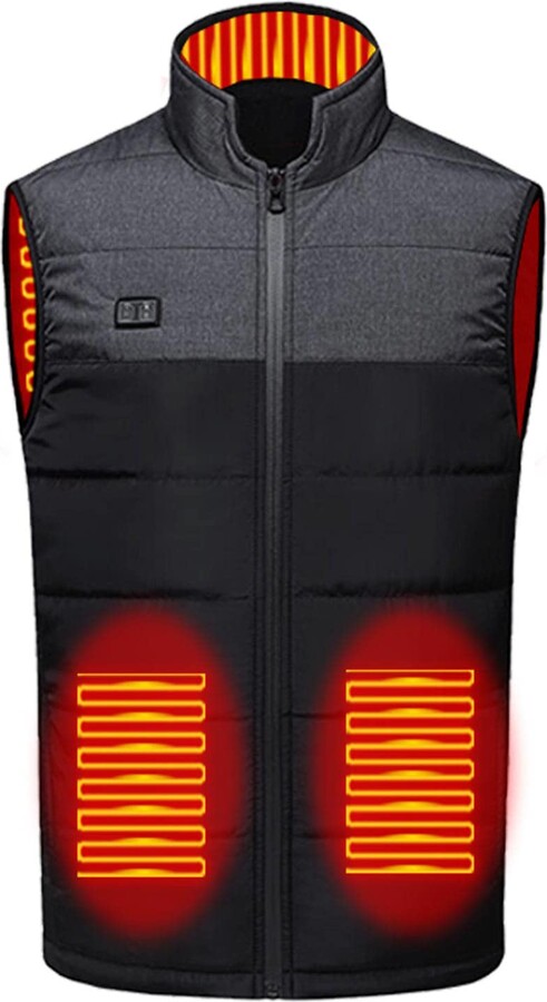 DELESYS Women's Fleece Heated Vest Electric Heating Gilet