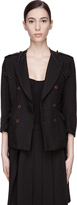 Thumbnail for your product : Comme des Garcons Black Gathered Stitched Down Sleeve Jacket