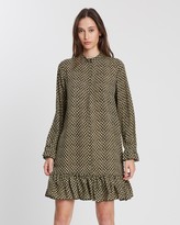 Thumbnail for your product : Maison Scotch Printed Dress With Peplum Hem