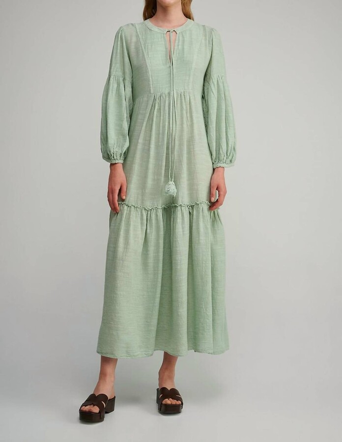 Pearl and Caviar Greta Maxi Dress In Azure