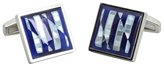 Thumbnail for your product : Mother of Pearl Daniel Dolce blue mosaic sterling silver cufflinks