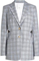 Tibi Cooper Wool Blazer with Cut-Out  