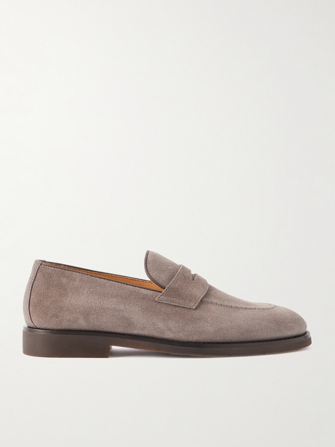 Suede Penny Loafers