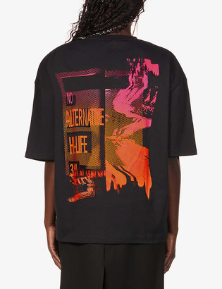 Fenty by Rihanna Graphic-print oversized cotton-jersey T-shirt