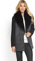 Thumbnail for your product : South Faux Fur Collar Coat