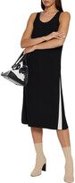 Thumbnail for your product : Maison Margiela Pleated Two-tone Crepe Midi Dress