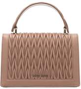 Thumbnail for your product : Miu Miu nude Matelasse top handle quilted leather shoulder bag