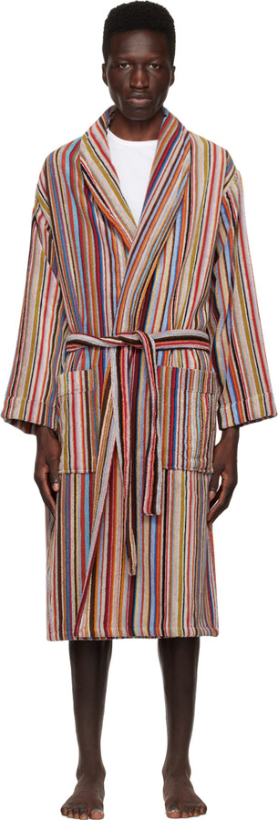paul smith signature stripe dressing gown