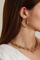 Thumbnail for your product : Jennifer Fisher Baby Lilly Gold-plated Hoop Earrings - One size