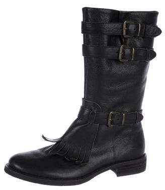 Cordani Leather Mid-Calf Boots