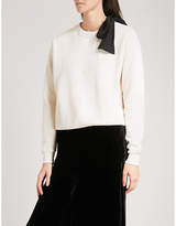 Thumbnail for your product : Frame Bow cotton-jersey sweatshirt