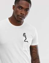 Thumbnail for your product : Religion t-shirt with skull pocket in white
