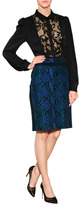 Thumbnail for your product : Diane von Furstenberg Marta Python Print Skirt in Black/Tanzanite/Multi
