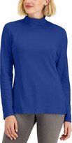 Thumbnail for your product : Karen Scott Mock-Neck Top, Created for Macy's