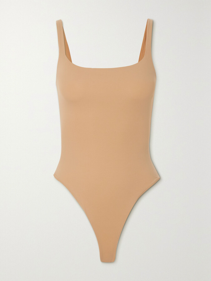 SKIMS Fits Everybody Square Neck Bodysuit - Ochre