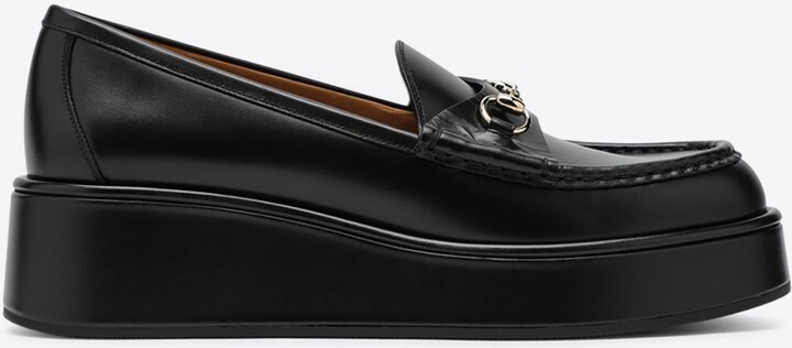 Gucci Horsebit Flatform Loafers